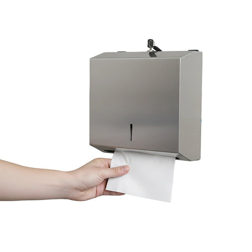 304 Stainless Steel Wall Mounted Paper Towel Dispenser Holder for Bathroom & Kitchen