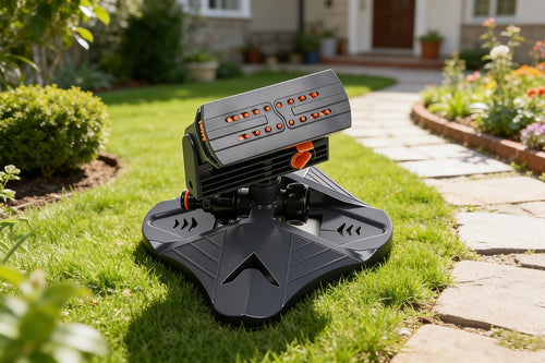 Garden Rotary Sprinkler 3 Arm 360° Adjustable Lawn Watering System