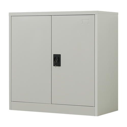 Two-Door Metal Locker - Grey without Legs