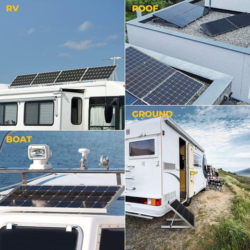 104cm Solar Panel RV Tilt Mount Brackets Roof Flat Surface