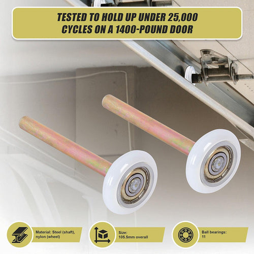 Garage Door Roller / Wheel / Heavy-duty 11 Ball Bearing 12 Pack