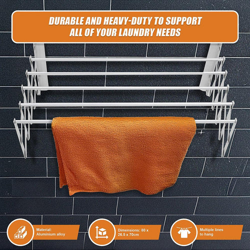 Clothes Airer Pull Out Expander Clothes Line Caravan RV Laundry Accessories