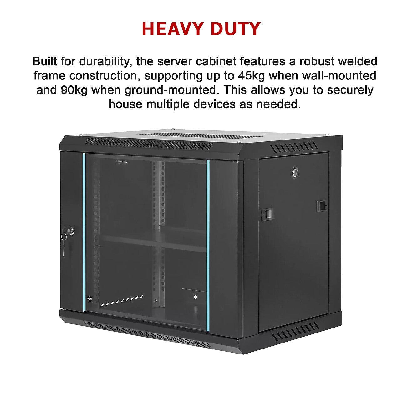 9U Wall Mount Network Server Rack Cabinet Enclosure - Furniture ...