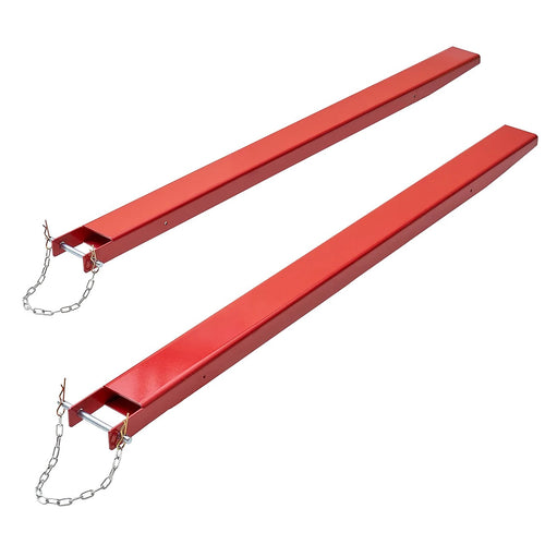 209cm Heavy Duty Forklift Fork Extensions – Carbon Steel Pallet Fork Attachments with Safety Retaining Pins