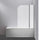 180° CHROME Pivot Door 6mm Safety Glass Bath Shower Screen By Della Francesca - 120 x 140cm