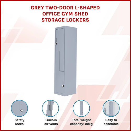 Multipurpose Locker – Grey Dual L-Shaped Door with 4-Digit Combination Lock