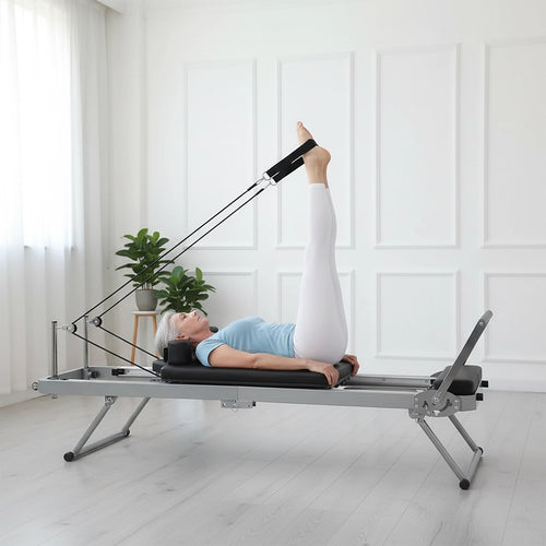 Foldable Pilates Reformer Machine – Home Reformer Pilates with Aluminium Rail
