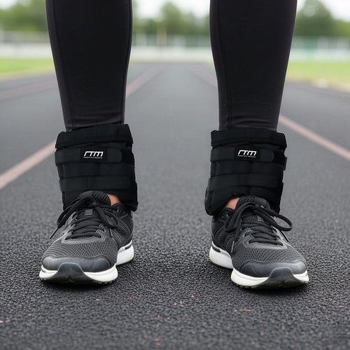 10kg Adjustable Ankle/Wrist Weight Straps – Strength & Resistance Training Gear for Fitness Workouts