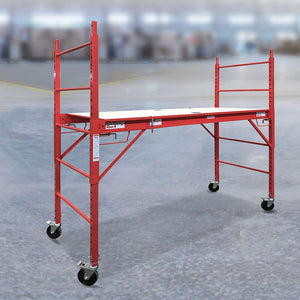 Red Mobile Safety High Scaffold / Ladder Tool - 450kg