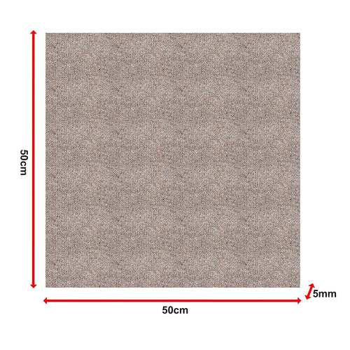 5m² Beige Carpet Tiles Set – Commercial & Home Flooring for Office, Retail & Living Areas