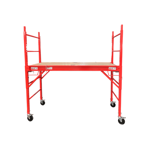 Red Mobile Safety High Scaffold / Ladder Tool - 450kg