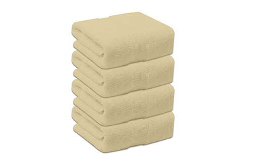 500 GSM Cotton Bath Towels 4 Pack Beige