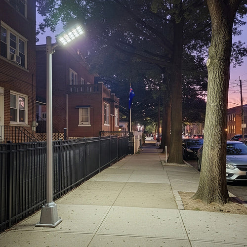 1152 Solar LED Street Light – Commercial Outdoor Flood Lamp with Motion Sensor