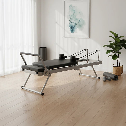 Foldable Pilates Reformer Machine – Home Reformer Pilates with Aluminium Rail
