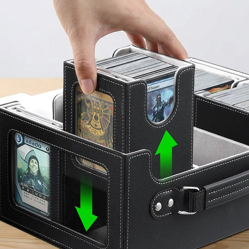 Trading Card Storage Box – 3-Row Magnetic Deck Organiser