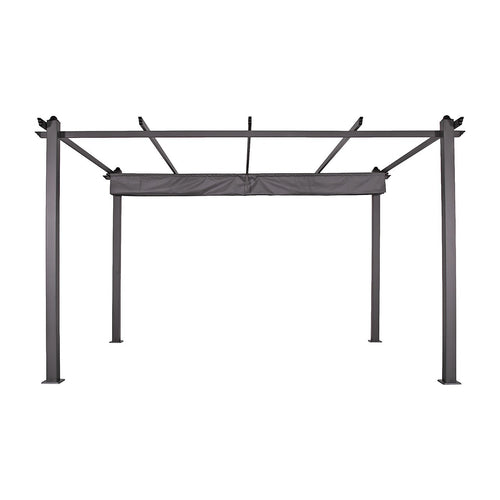 3x4M Aluminium Pergola Marquee with Retractable Roof – Outdoor Garden Patio Canopy Shelter