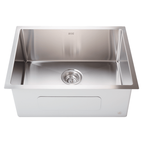 600x450mm Stainless Steel Handmade 1.5mm Sink with Waste in Stainless Steel with brushed finish Finish