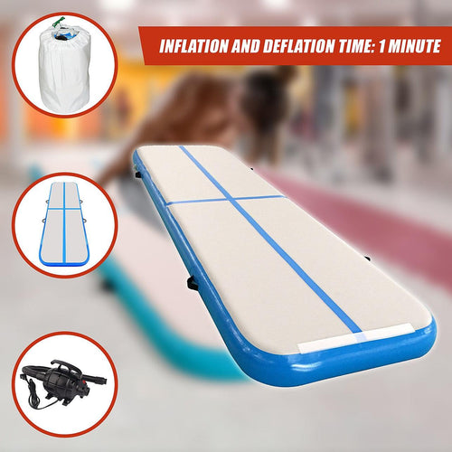 Inflatable Air Track Gym Tumbling Mat with Pump 6m