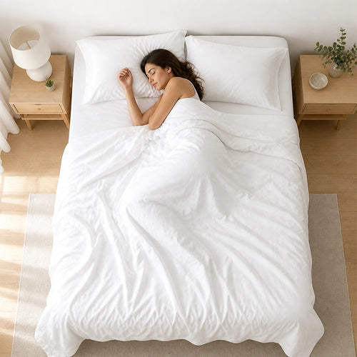 Queen 4 Piece Microfiber Sheet Set Deep Pocket White