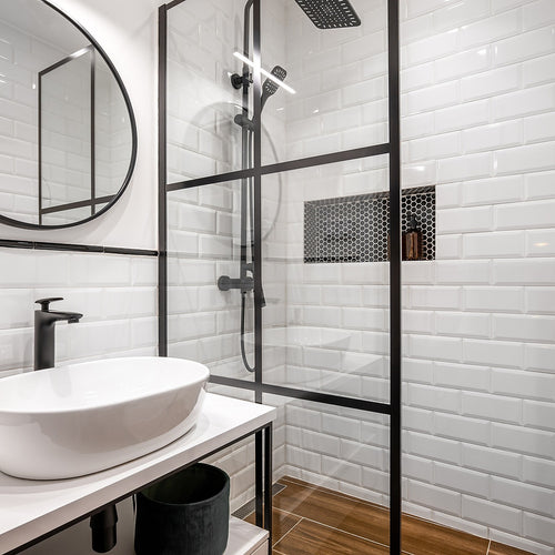 Tiles 3D Peel and Stick Wall Tile – Self-Adhesive Subway White Design Pack of 10 Sheets