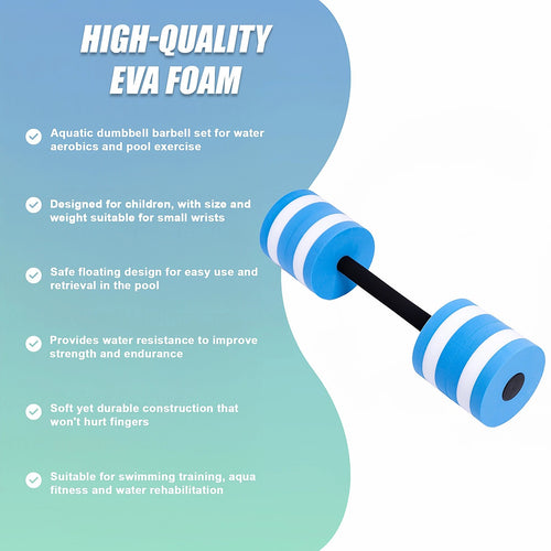 Pool Dumbbell Water Aquatic Barbell for Aerobics and Fitness Training