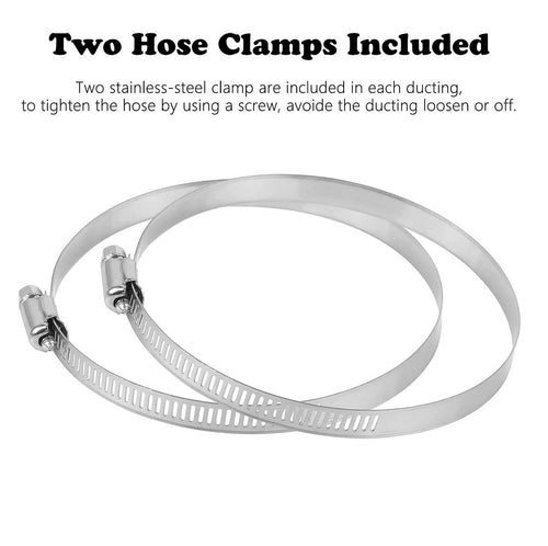 Flexible Aluminium Ducting 20.3cm x 7.6m – 4-Layer Vent Hose for HVAC & Dryers