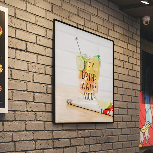 A2 LED Slim Advertising Lightbox Sign – Wall-Mounted Poster Board Menu Display Frame