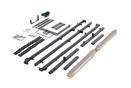 Single DIY Wall Bed Hardware Kit with Gold handle – Frame & Mechanism for Custom Build