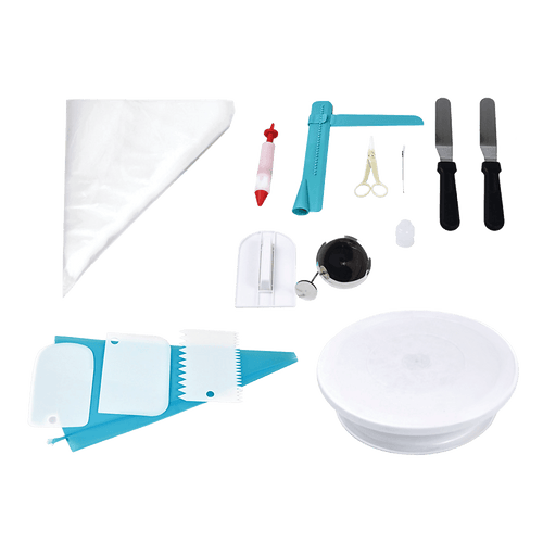 164Pcs Cake Decorating Kit Turntable Rotating Baking Flower Icing Piping Nozzles