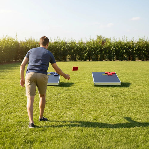 60 x 90cm Portable Cornhole Bean Bag Toss Set – Aluminium Frame
