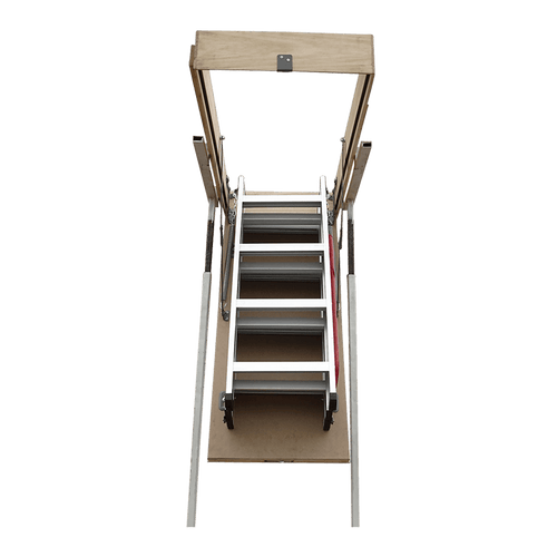 Deluxe Aluminium Attic Loft Ladder - 2.7m to 3.05m