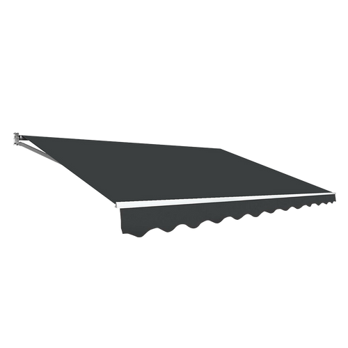 Outdoor Awning Grey - 3x2.5m Retractable Sunshade