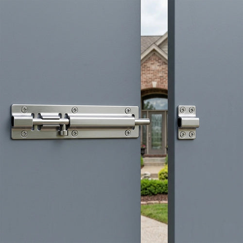 20cm Stainless Steel Sliding Door Lock Latch 10 Pack Heavy Duty