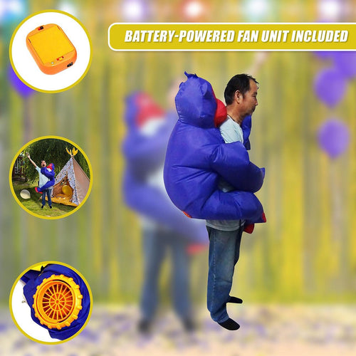 Gorilla Fancy Dress Inflatable Suit -Fan Operated Costume