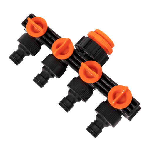 4 Way Hose Connector Tap Irrigation Garden Kit 