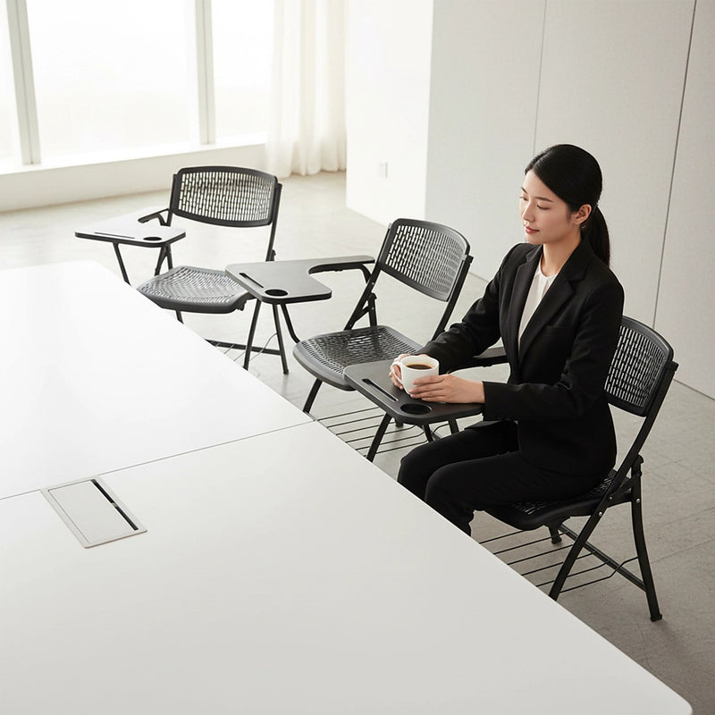 3pc Folding Lecture Chair with Table Top | FactoryFast.com.au