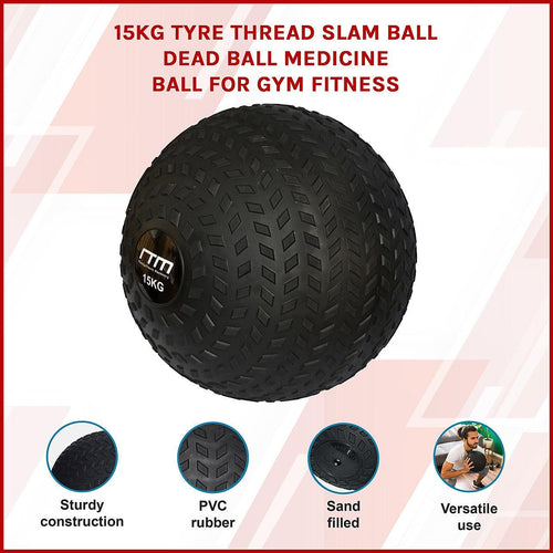 Tyre Thread Slam Ball Medicine Ball - 15kg 