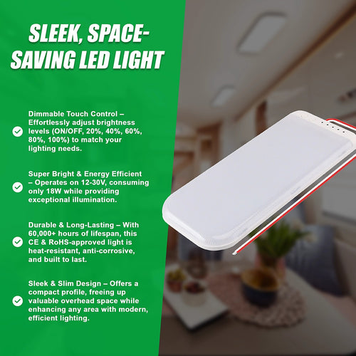 RV Interior LED Ceiling Light - Bright & Energy-Efficient for Motorhomes