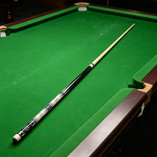 57in 2-Piece Wood Pool Cue Stick 19oz with Carry Bag