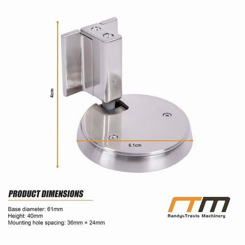Zinc Alloy Door Stop Brushed Nickel Anti-Collision Wall Protector
