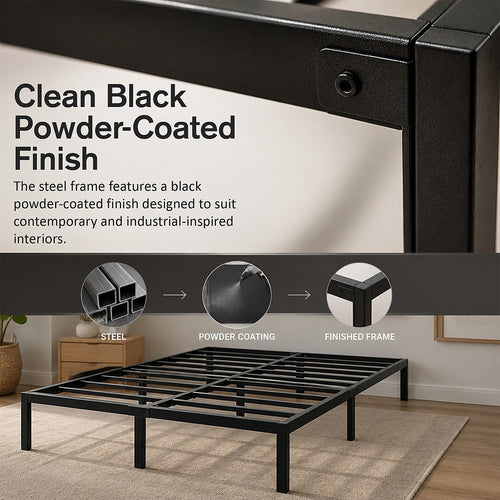 Double Heavy-Duty Steel Bed Frame Base for Australian Mattresses