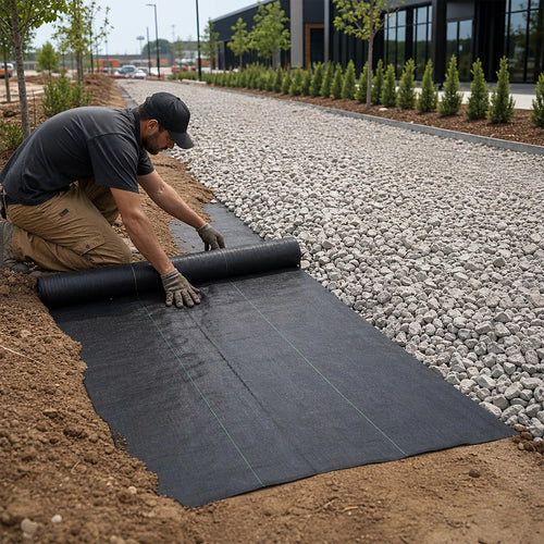 1.83 × 91.44m Premium Heavy Duty Weed Mat Woven Weed Barrier Landscape Fabric Ground Cover