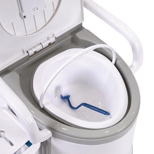 19L Camping Portable Toilet – Outdoor & Indoor Travel Commode Potty with Tissue Box