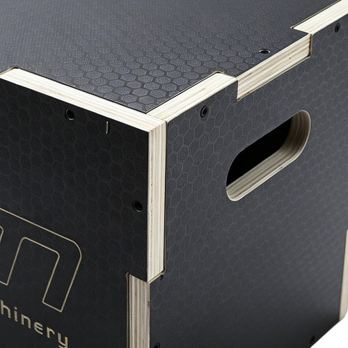 3 in 1 Wooden Plyometric Jump Box 16 14 12 Inch Anti-Slip Plyo Box for Home Gym, CrossFit & Fitness Training