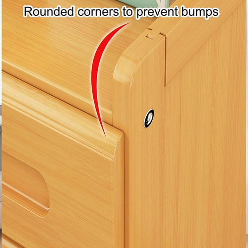 Wooden Hall Stand Modern Style Minimalist Home Floor Coat Rack with Drawer - Wood