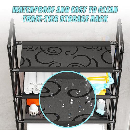 Storage Shelf 3 Tier Rack Portable Laundry Stand Unit Organiser
