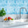 5pcs 3D Wall Stickers Self-adhesive Wallpaper Creative 3D Wallpaper Resistant High Temperature DIY Kitchen Waterproof Wallpaper For Bathroom