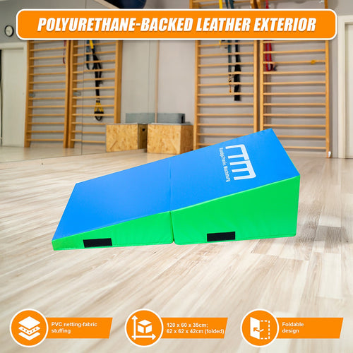 Foldable Soft Incline Gymnastics Mat Wedge 120x60cm
