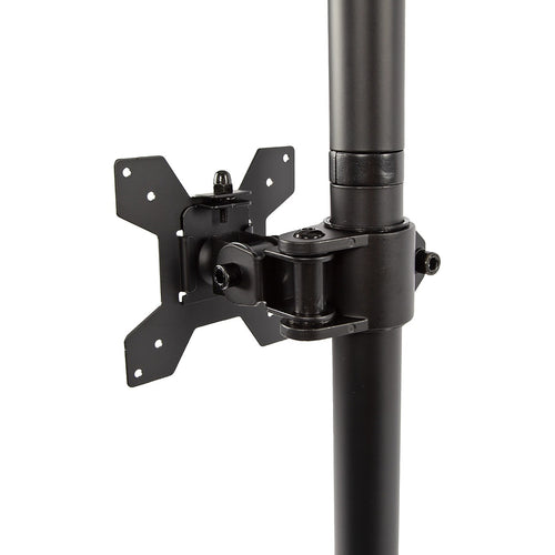 Dual Monitor Stand Steel Desk Mount for 13-27 Inch Screens with Adjustable Arms VESA 75/100mm Black