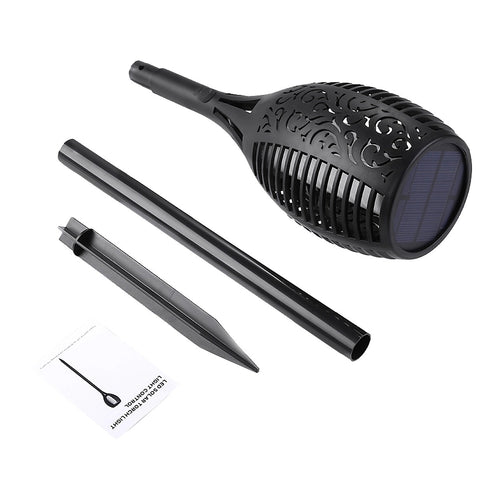 10 Pack Solar Torch Lights 96 LED Flickering Lighting Dancing Flame Garden Lamp